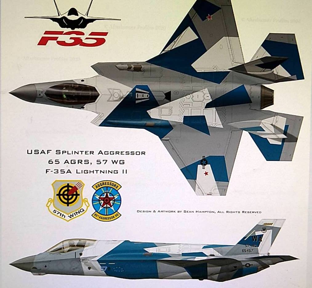 F-35A 1:8 Scale Combo Kit - USAF Splinter Aggressor scheme